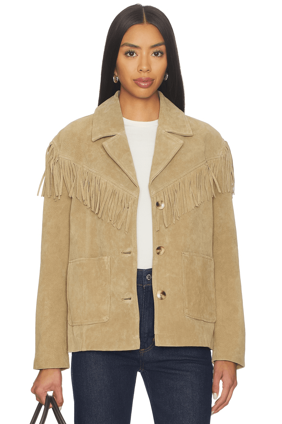 Suede Fringe Jacket - Image 1