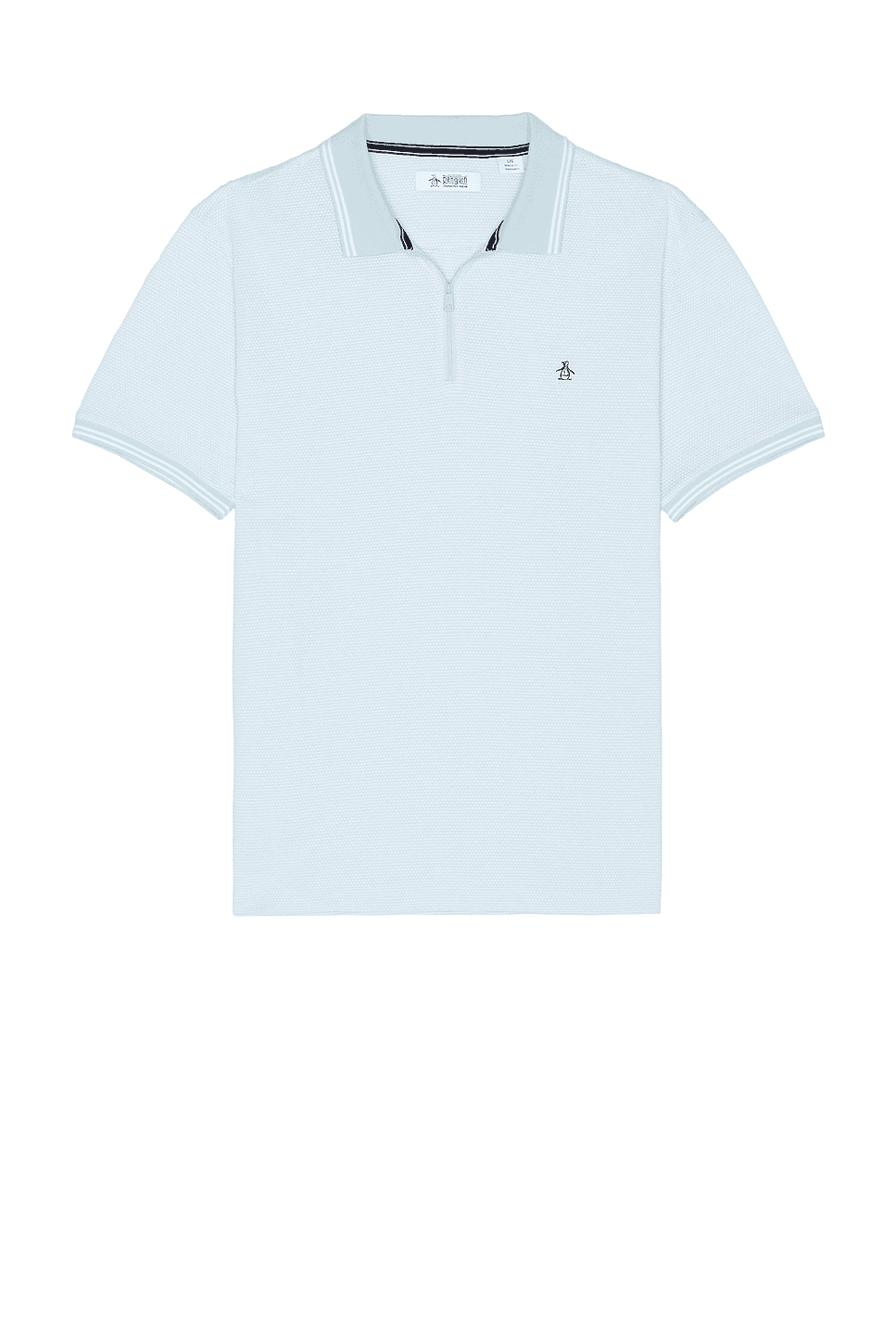 Jacquard 1/4 Zip Tipped Polo - Image 1