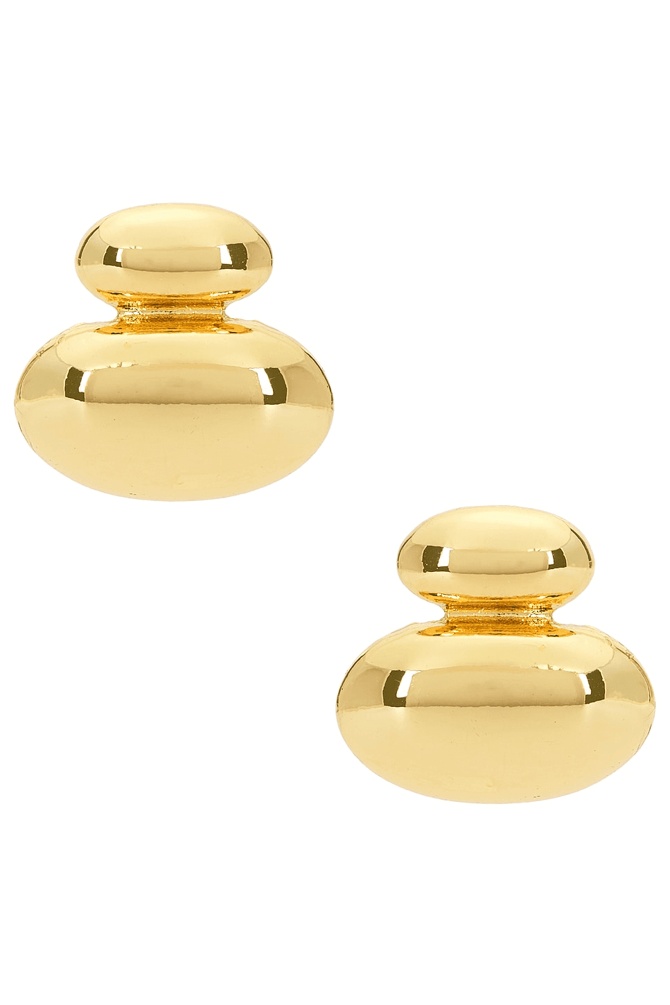Gold Pebble Studs - Image 1