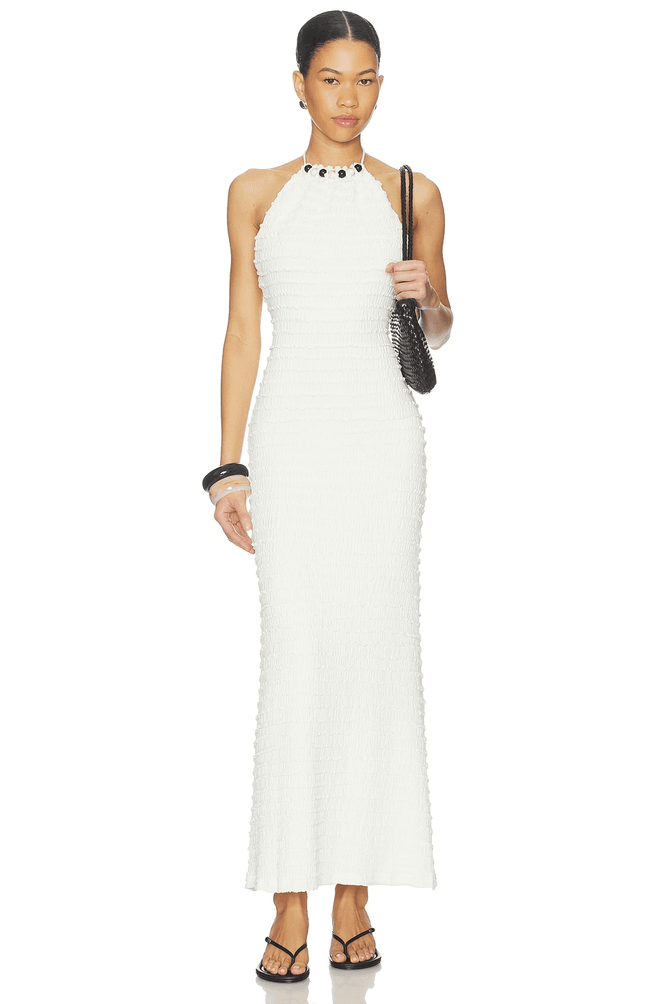Adalee Ruffle Texture Maxi Dress - Image 1