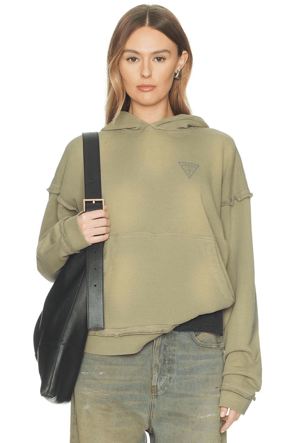 Small Triangle Logo Boxy Hoodie - Image 1