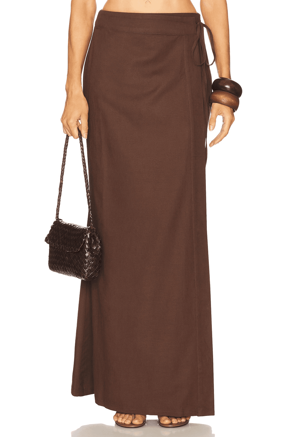 Callen Side Tie Maxi Skirt - Image 1