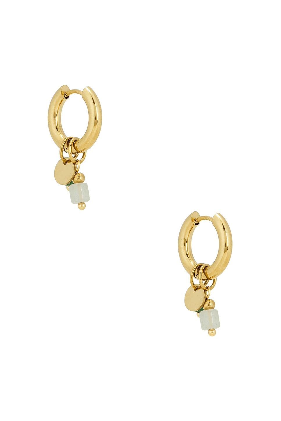 Sage Hoop Earrings - Image 1