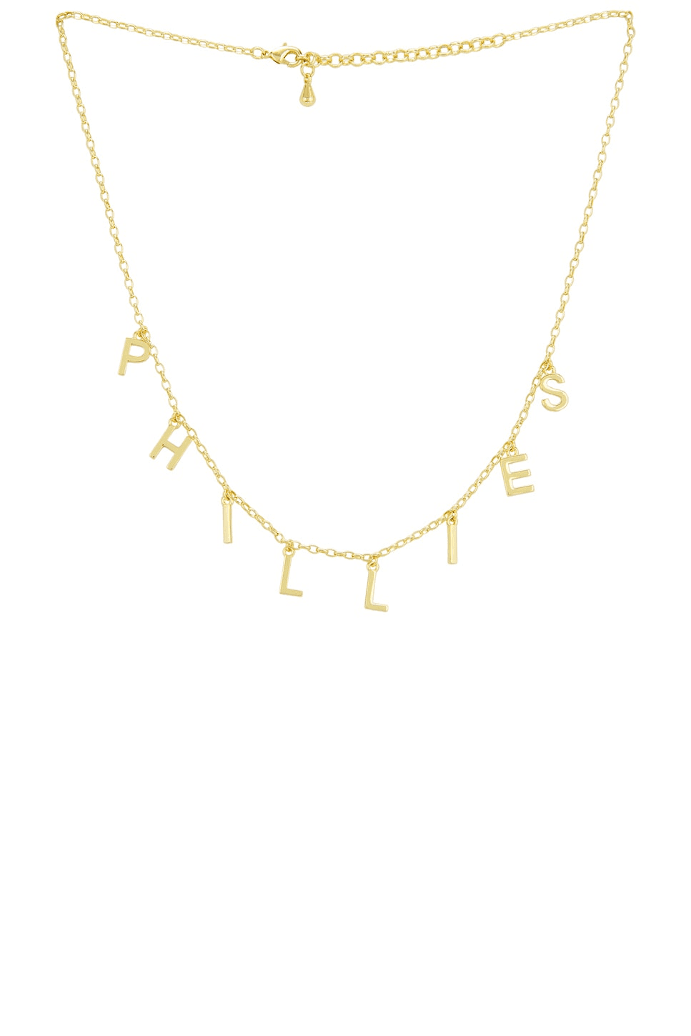 Mlb Phillies Hanging Initial Charm Necklace - Image 1