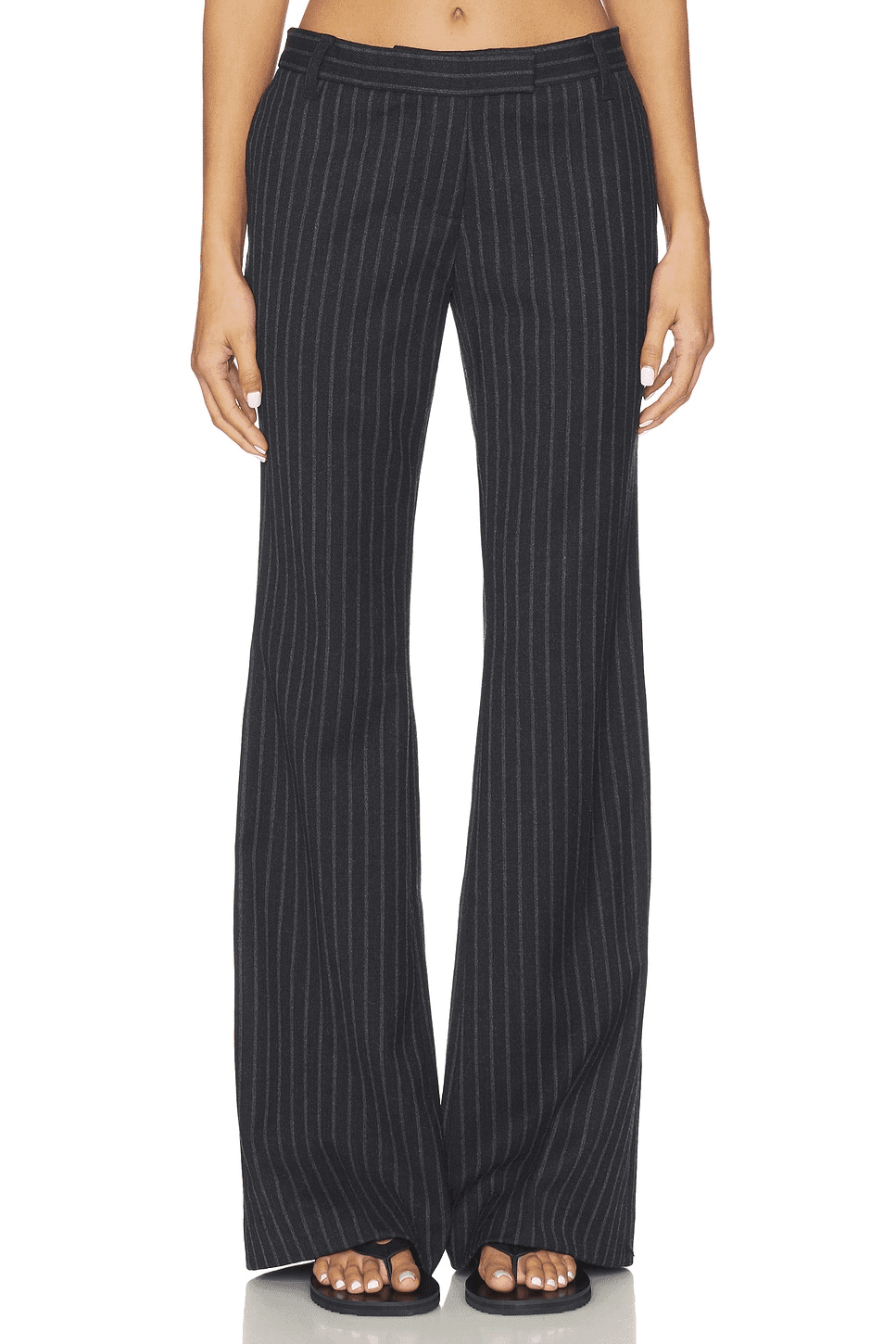 Stefan Chalkstripe Wool Pants - Image 1