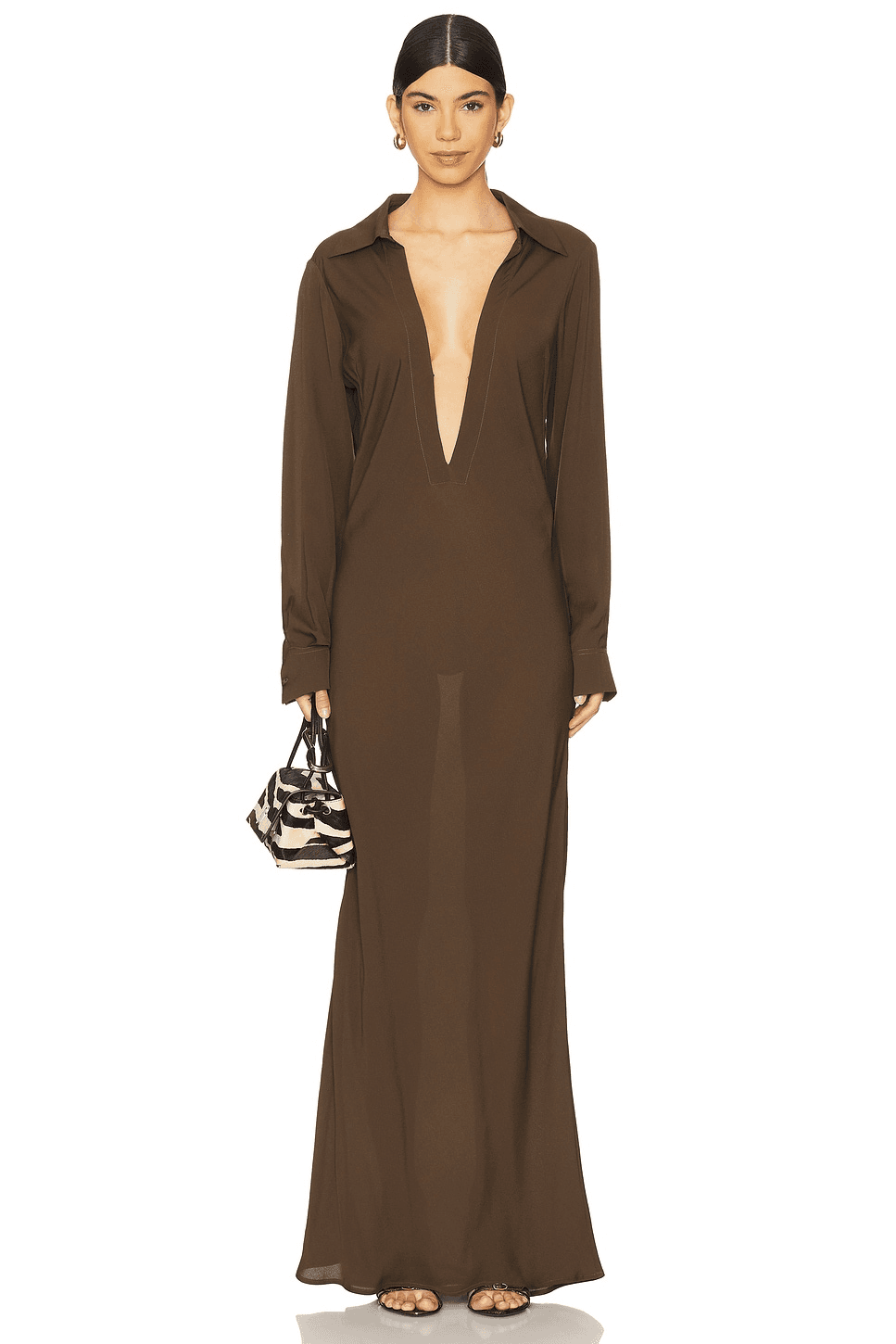 Isla Deep V Gown - Image 1