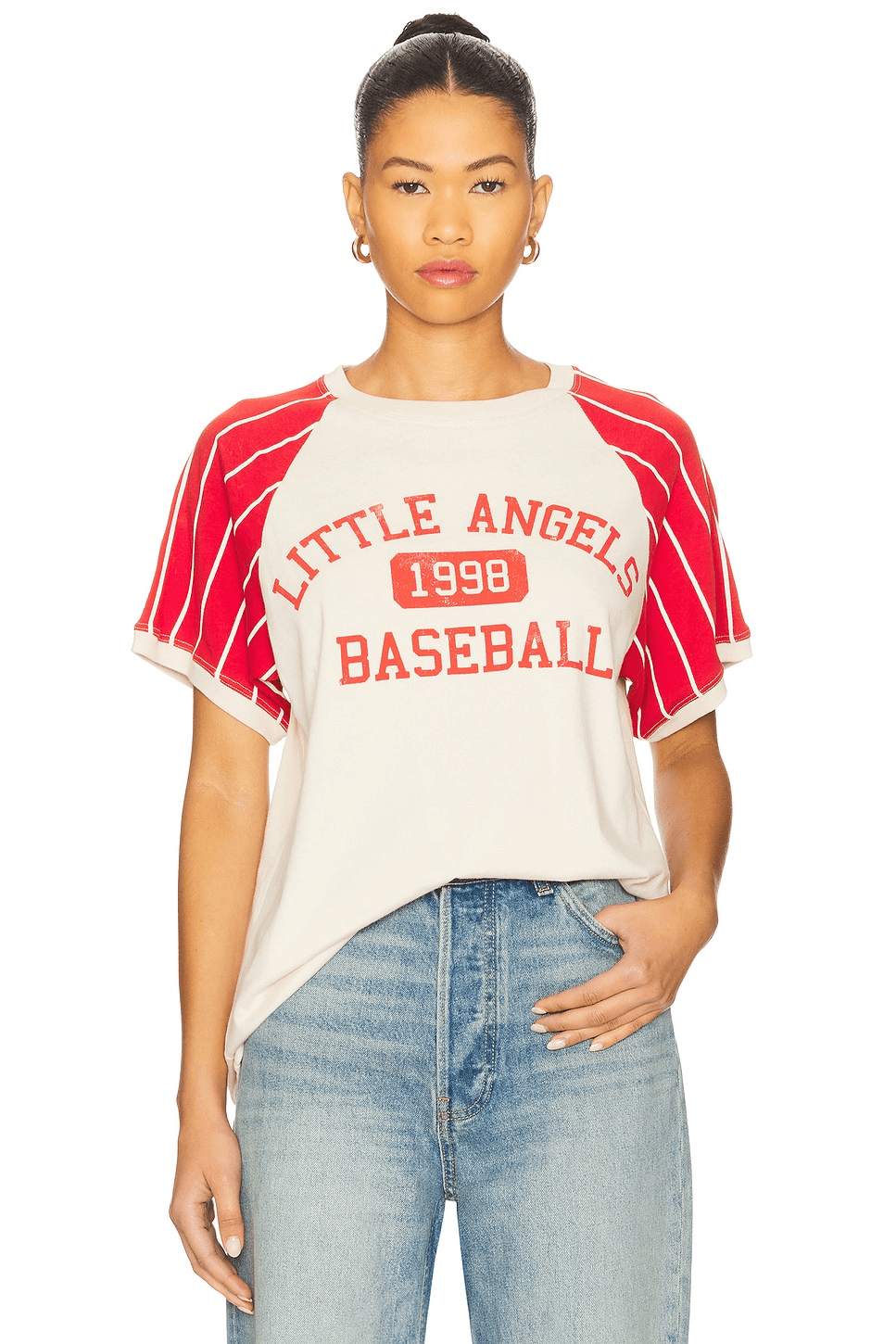 Little Angels Baseball Raglan Ringer - Image 1