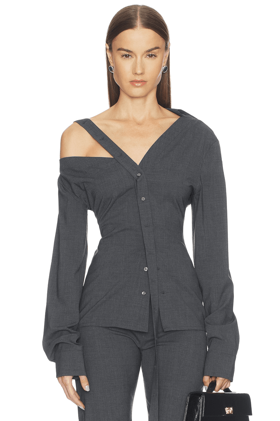 Asymmetric Long Sleeve Top - Image 1