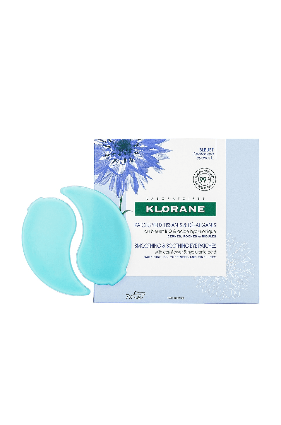 Smoothing & Soothing Eye Patches with Cornflower & Hyaluronic Acid - Image 1
