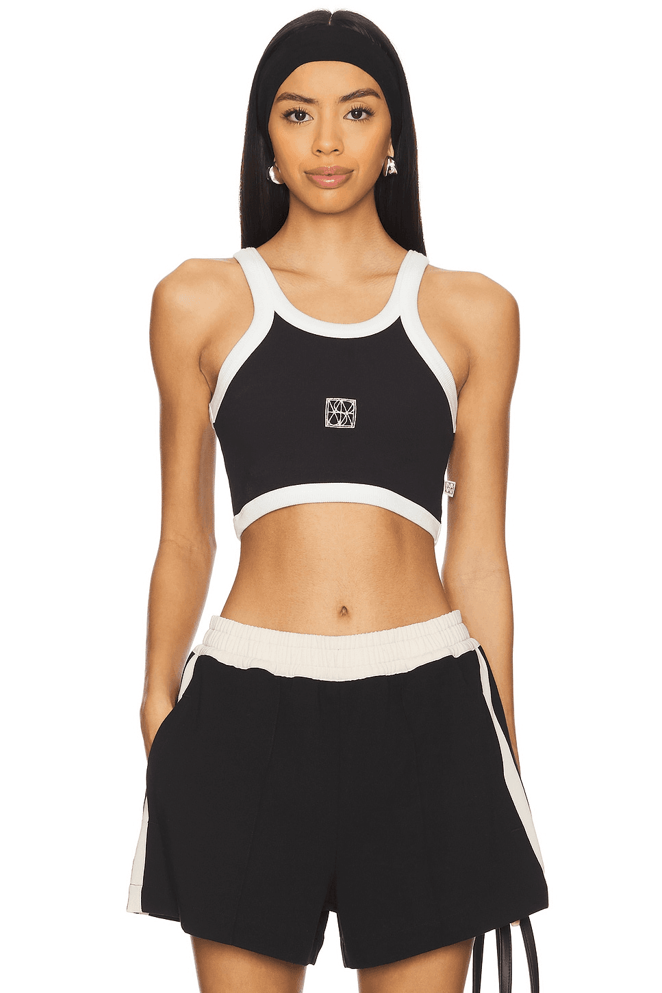 Monogram Cropped Tank - Image 1