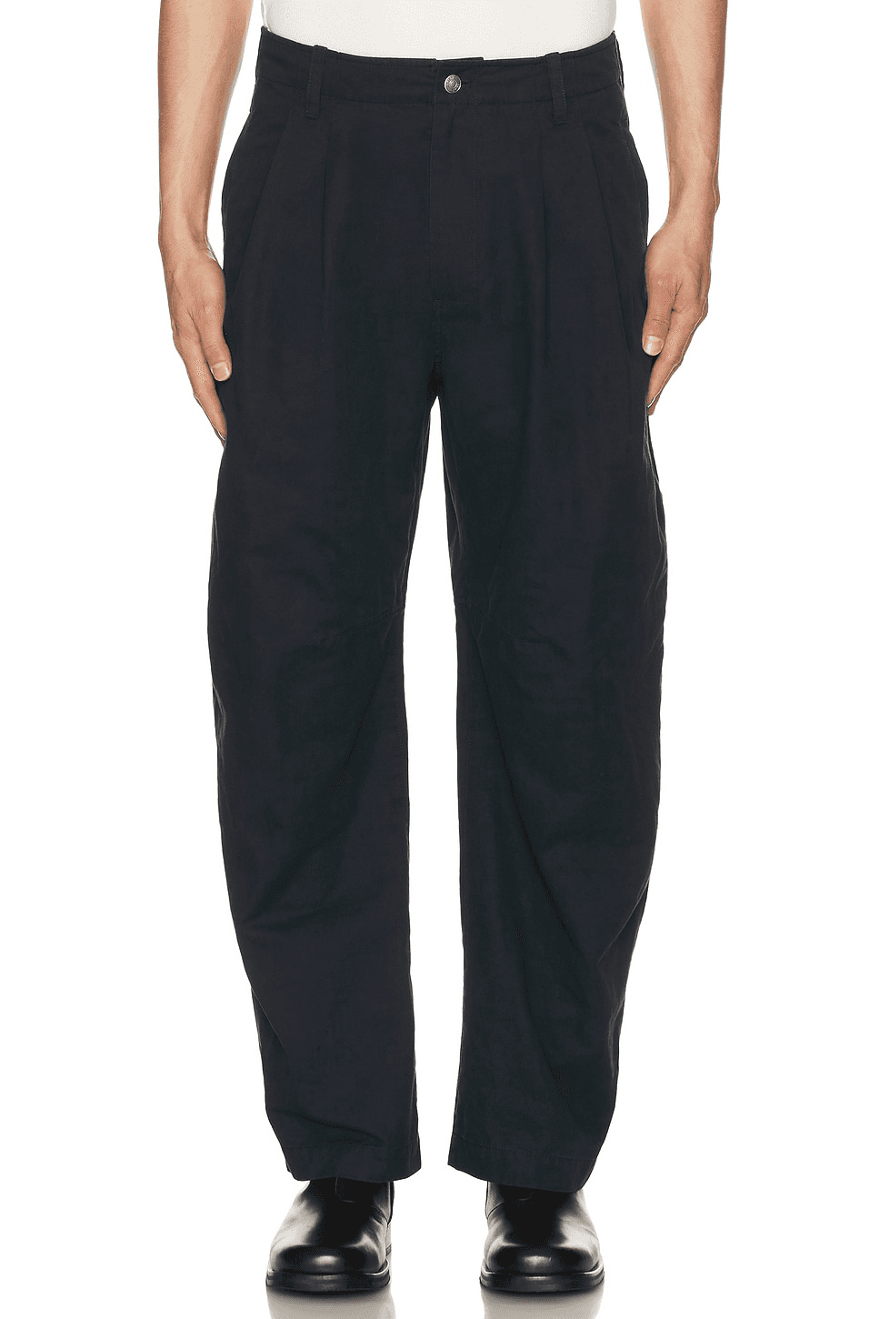 Curved Two Tuck Pants - Image 1