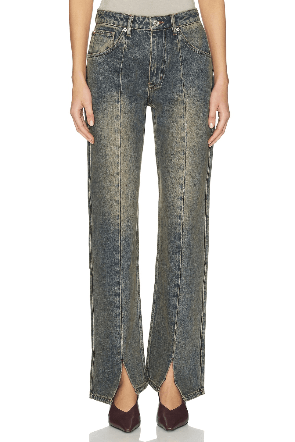 Split Hem Jean - Image 1