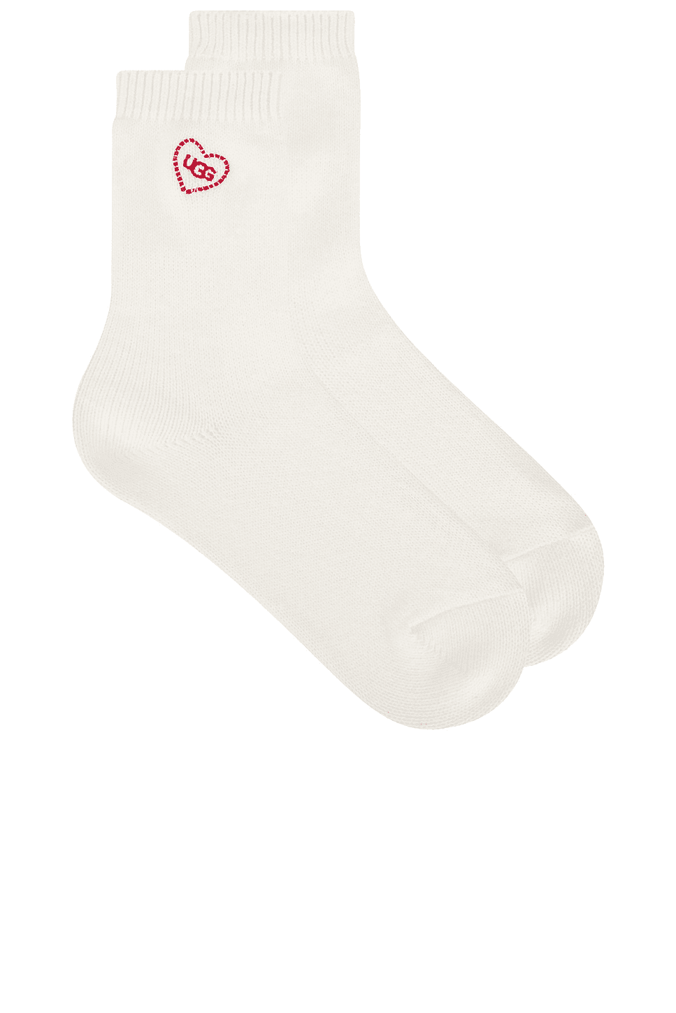 Rib Knit Slouchy Quarter Love Socks - Image 1