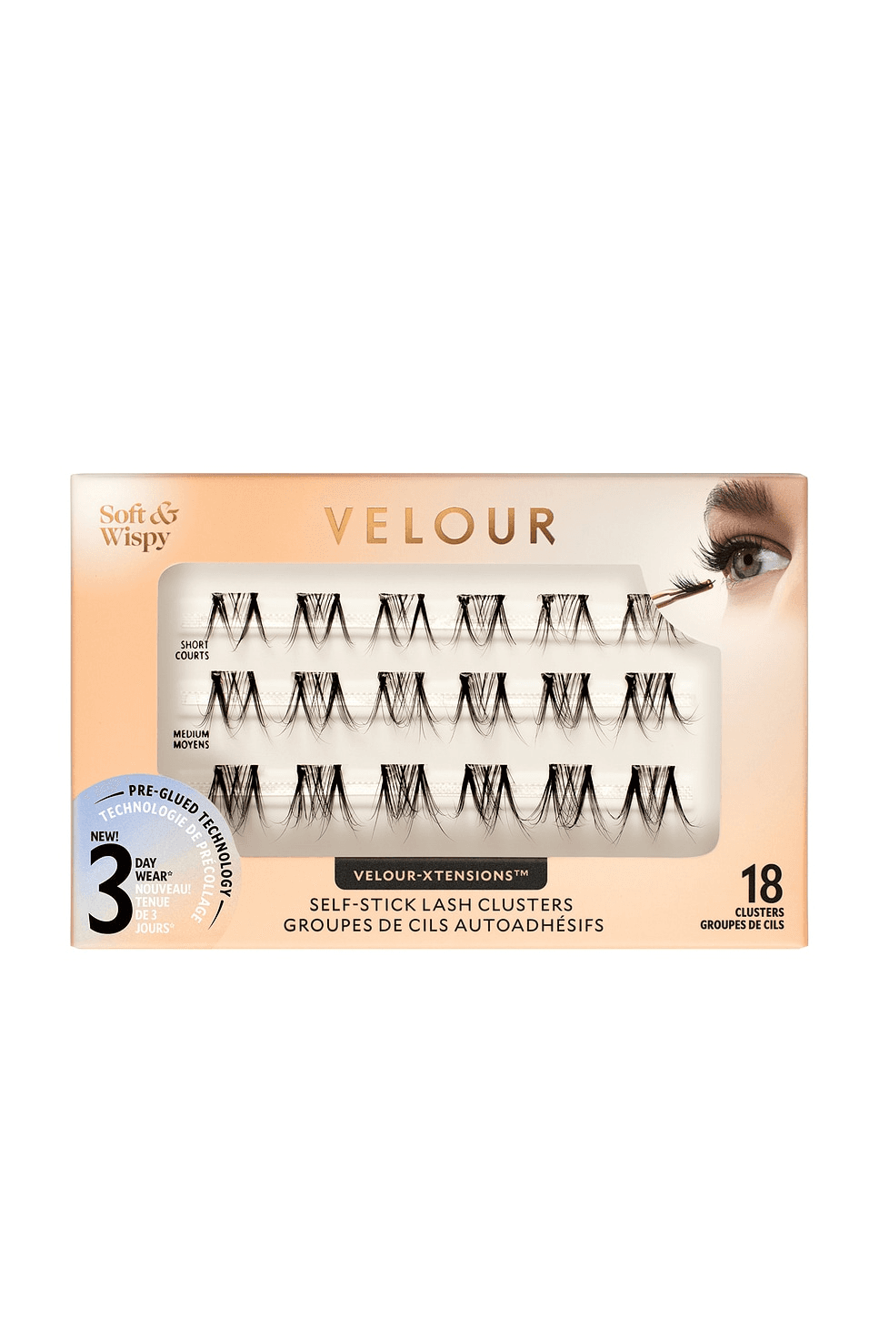 Soft & Wispy Xtensions Self-stick Clusters - Image 1