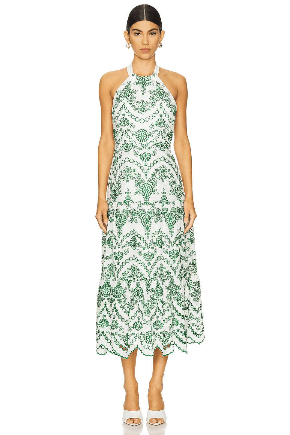 Hayden Scallop Eyelet Dress - Image 1