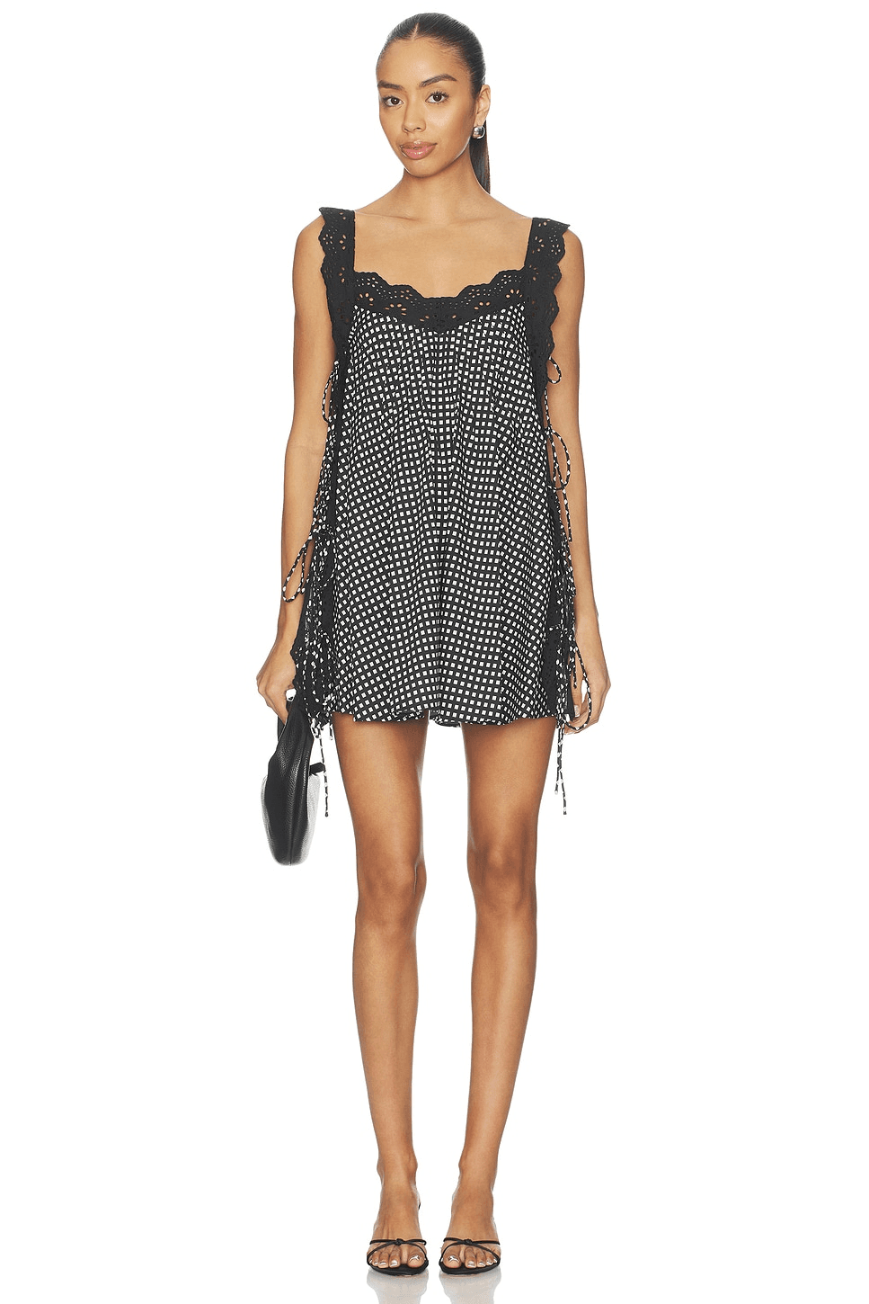 Lucilla Eyelet Mini Dress - Image 1