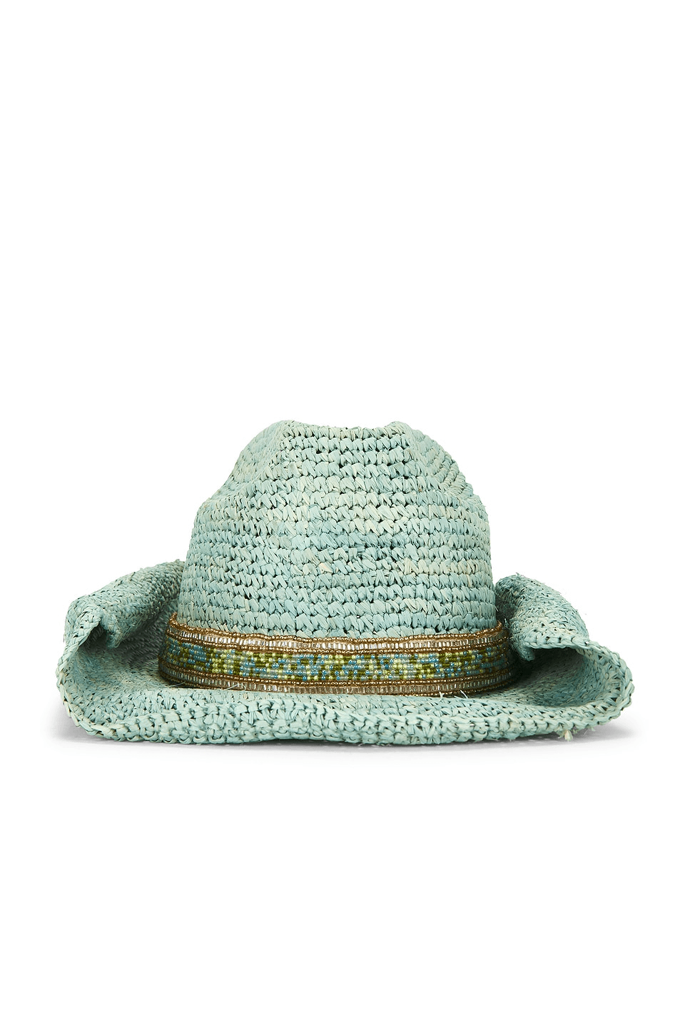 Skyler Crochet Raffia Cowboy Hat - Image 1