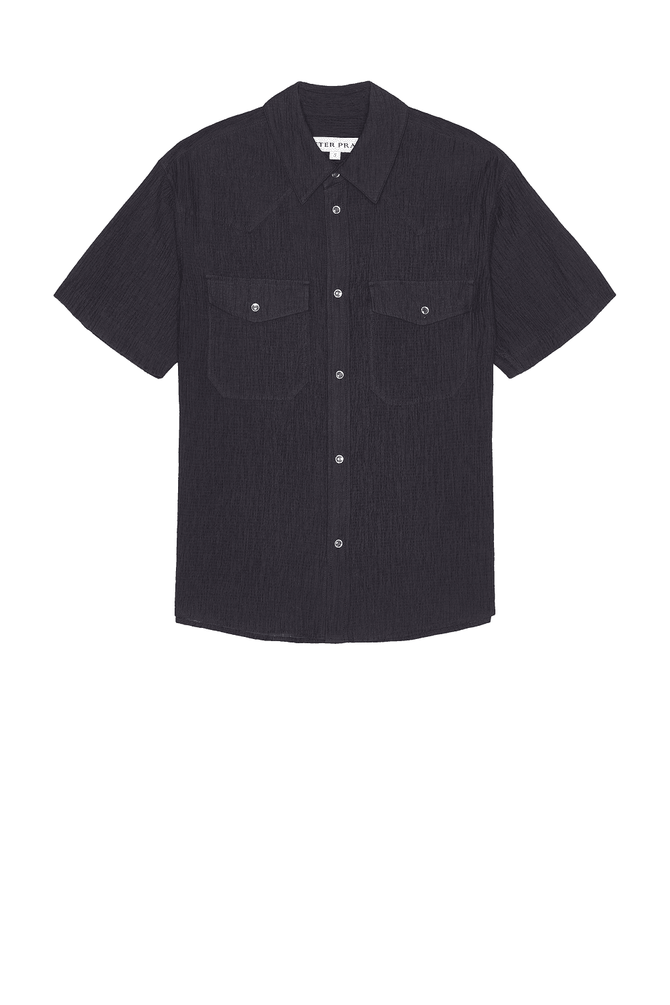 Western Seersucker Short Sleeve Shirt - Image 1