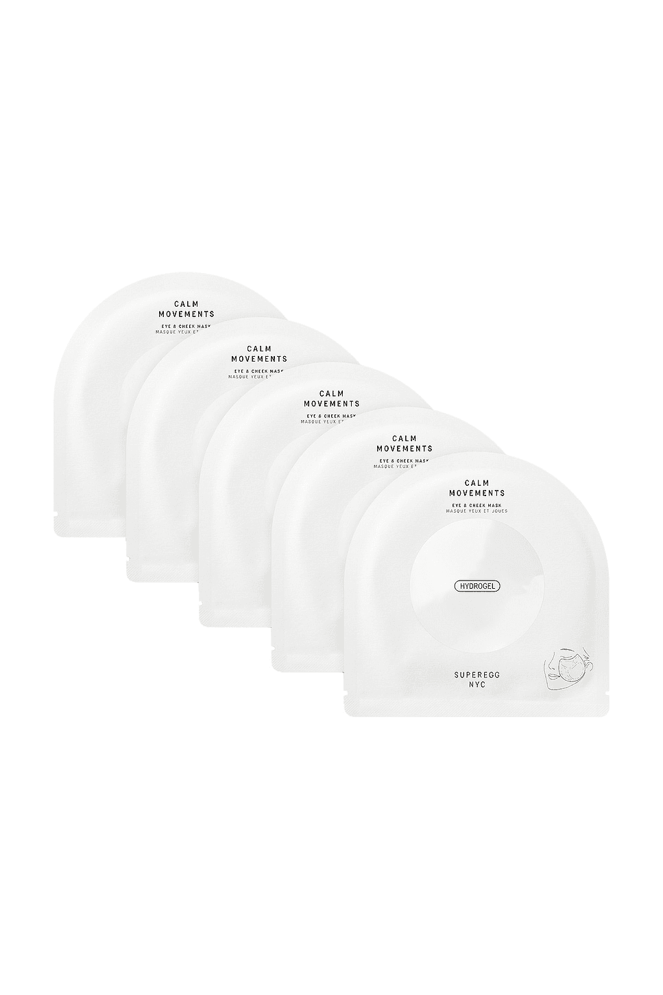 Calm Movements Eye & Cheek Mask Pack Of 5 - Image 1