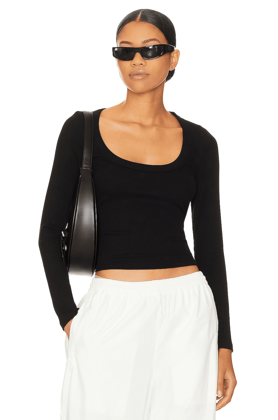 Crown Scoop Long Sleeve Top - Image 1