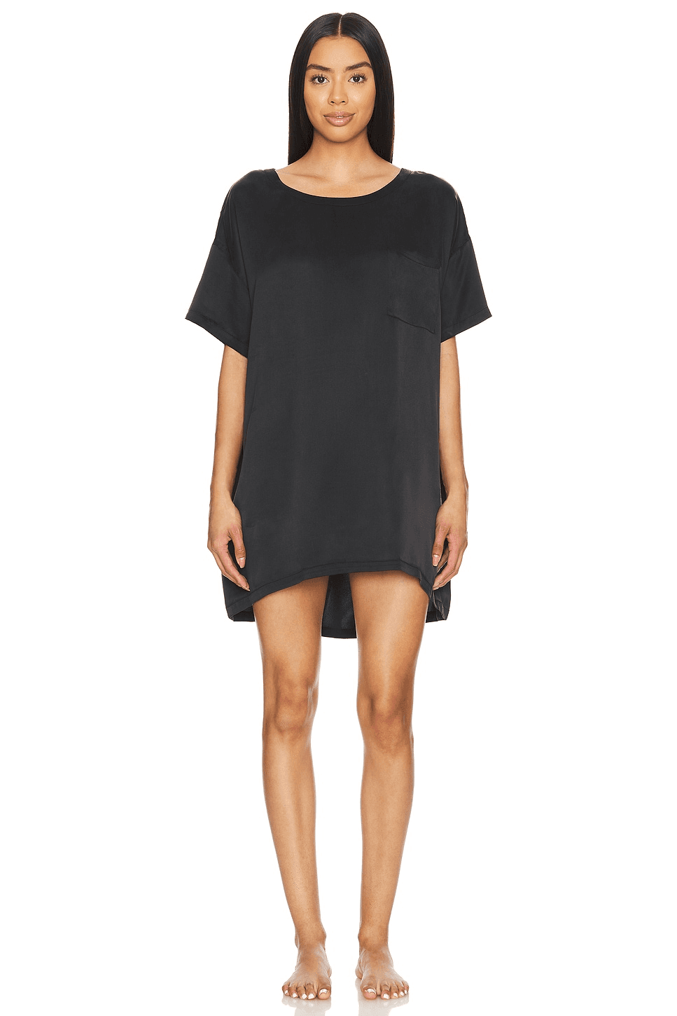 Washable Silk Oversized Sleep Tee - Image 1