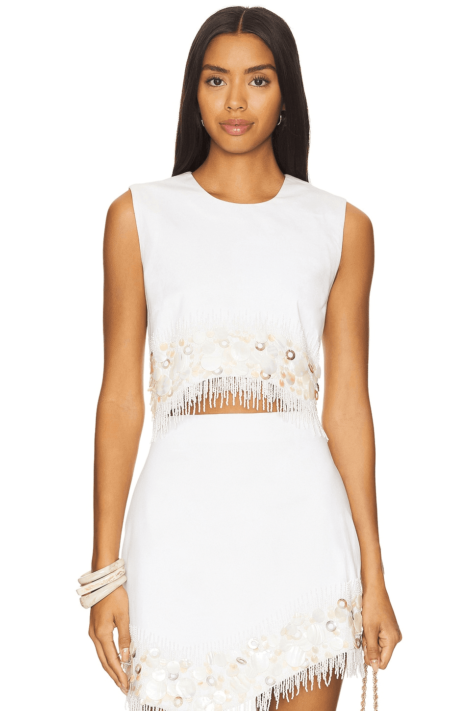 Antonella Shell Beaded Top - Image 1