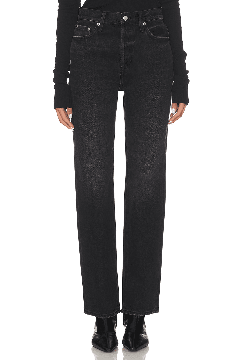 Cassie Super High Rise Straight Jeans - Image 1