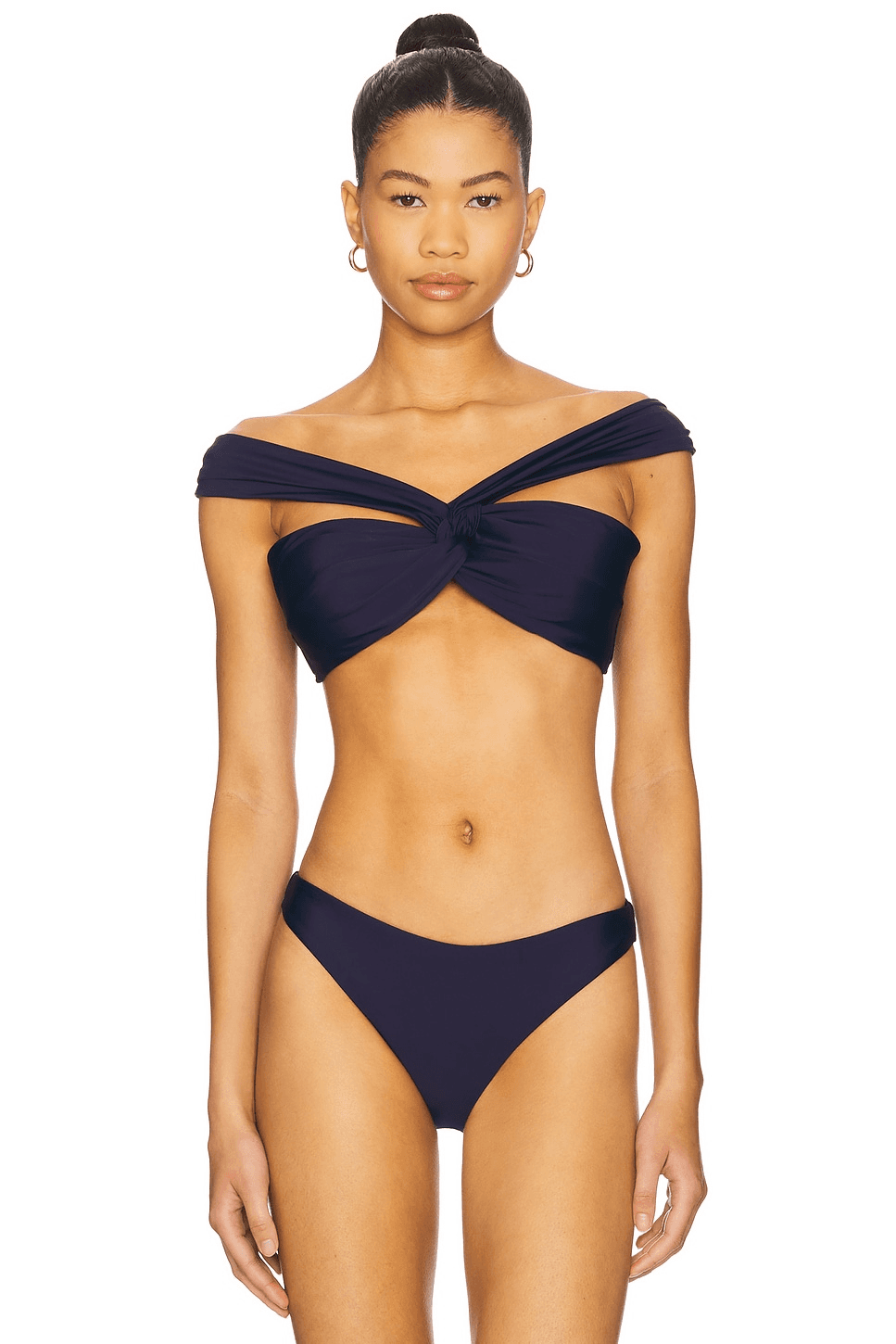 Olivia Draped Bandeau Bikini Top - Image 1