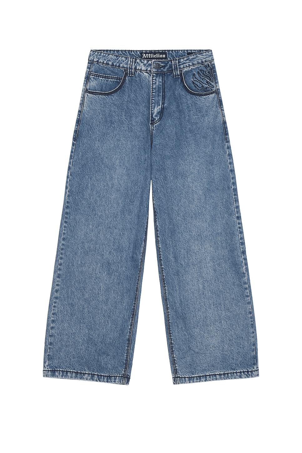 Tribal & Wings Extra Wide Jeans - Image 1