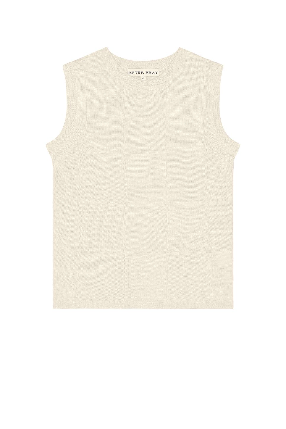 Damier Sleeveless Knit Top - Image 1