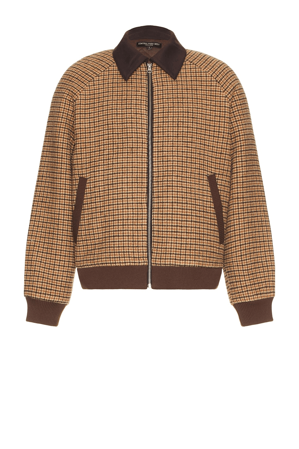 Plaid Bomber Jacket - Image 1
