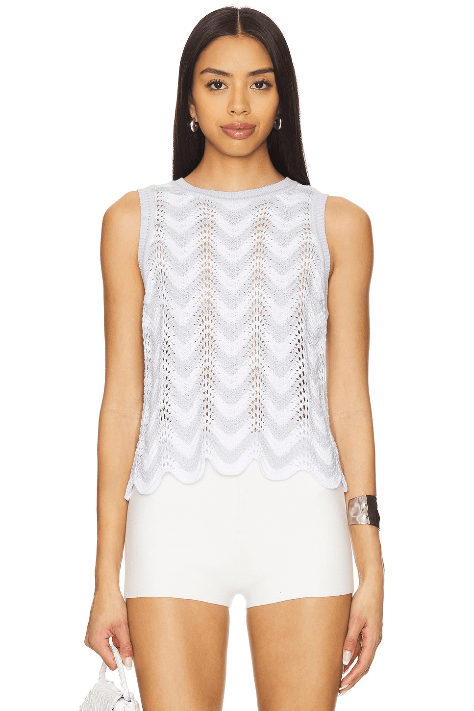 Kayla Chevron Scalloped Tank - Image 1