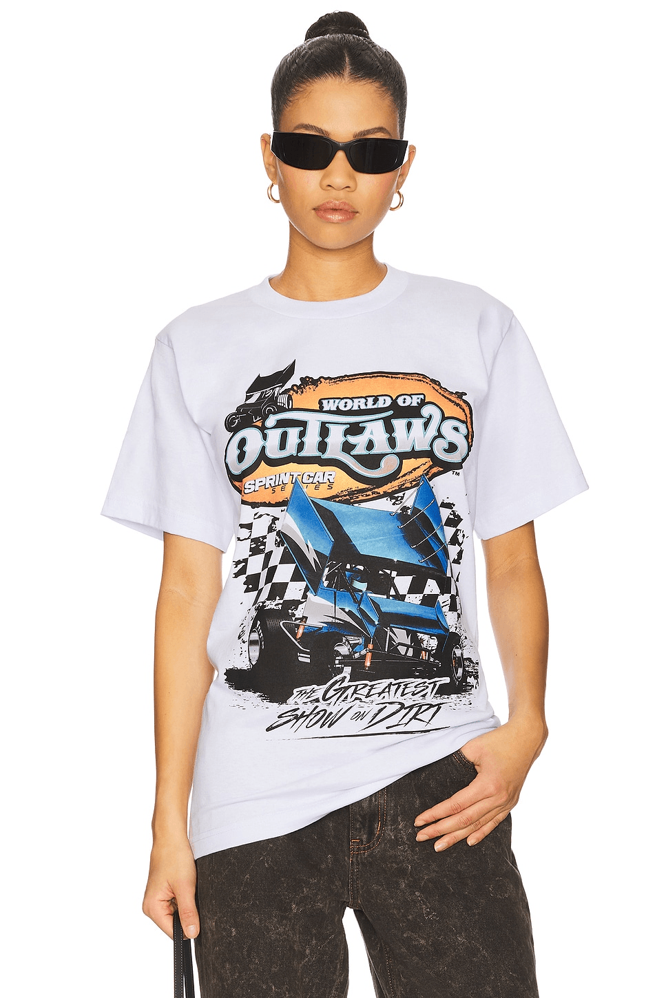 World Of Outlaws Spring Car Series Boxy Tee - Image 1