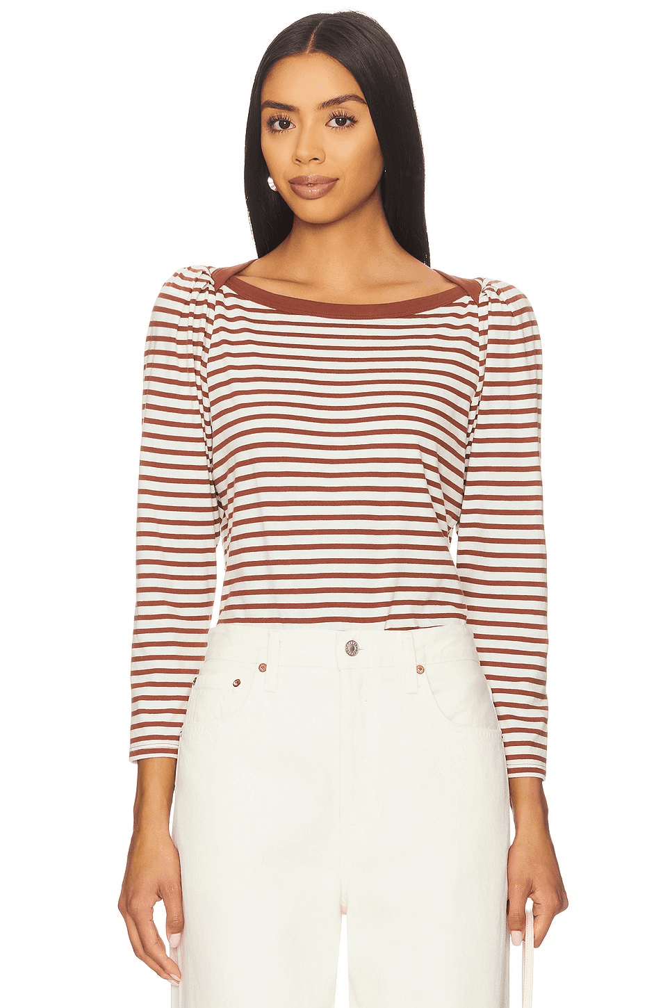 Amelie Envelope Neck Top - Image 1