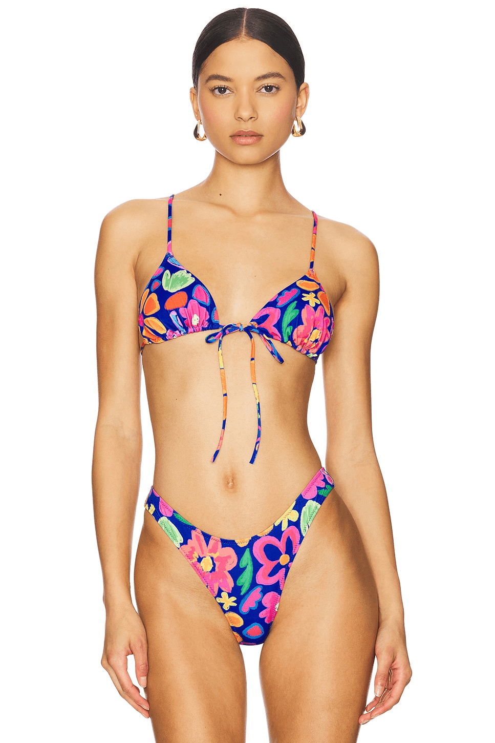 Triangle Front Tie Bikini Top - Image 1