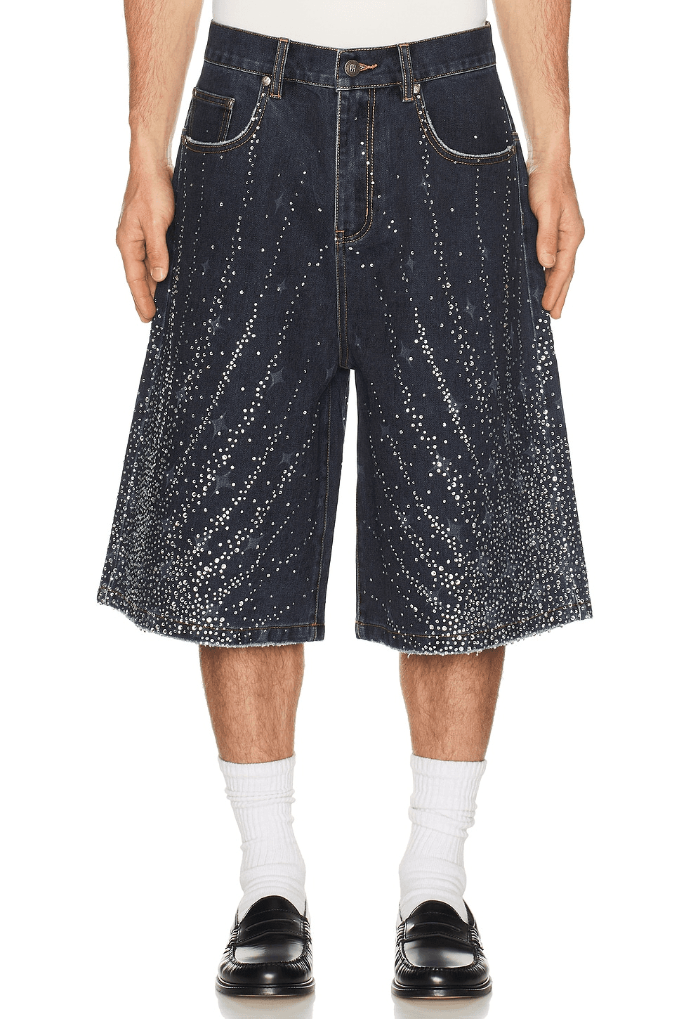 20K Diamond Starlight Denim Shorts - Image 1