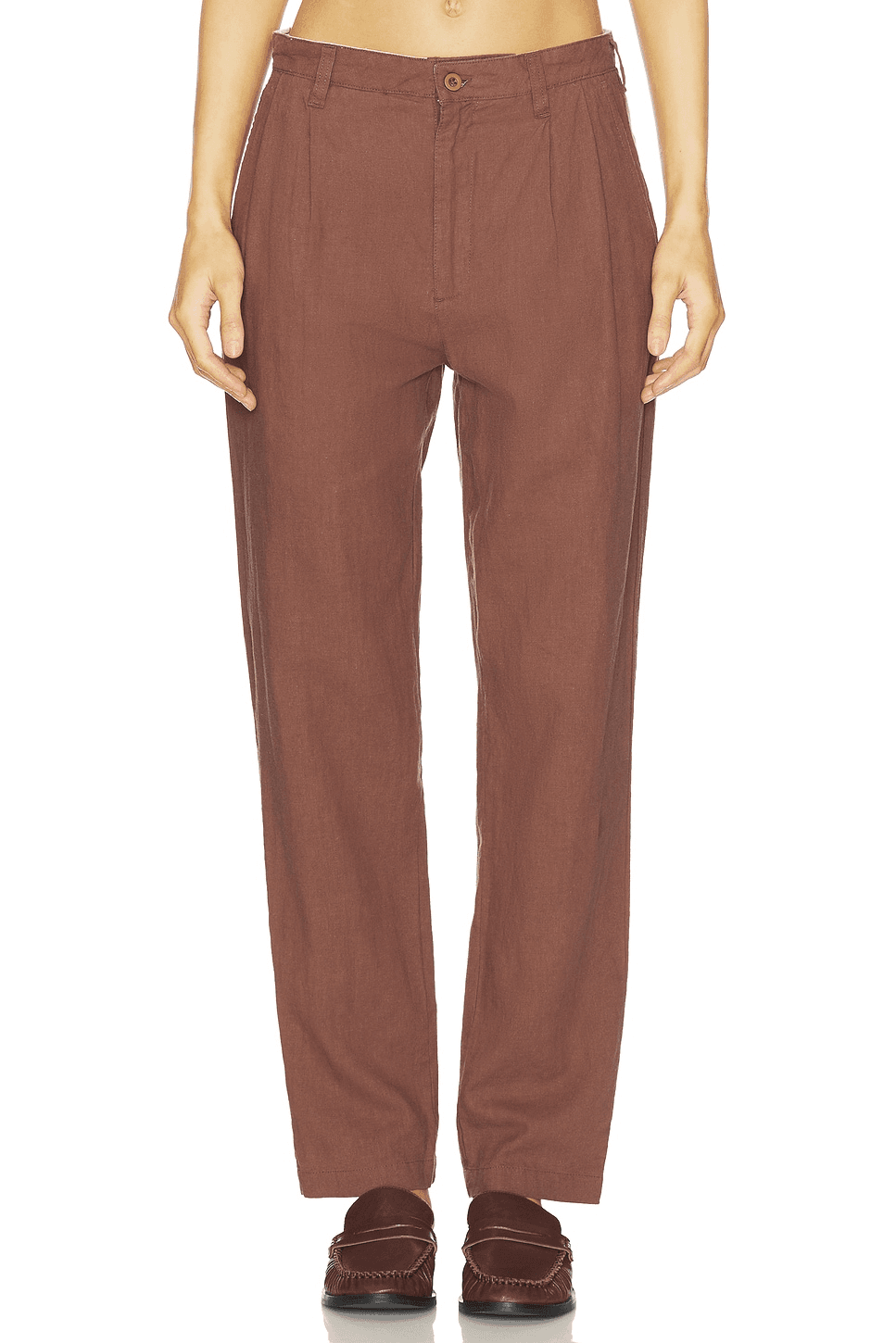 Heritage Pleated Linen Pants - Image 1