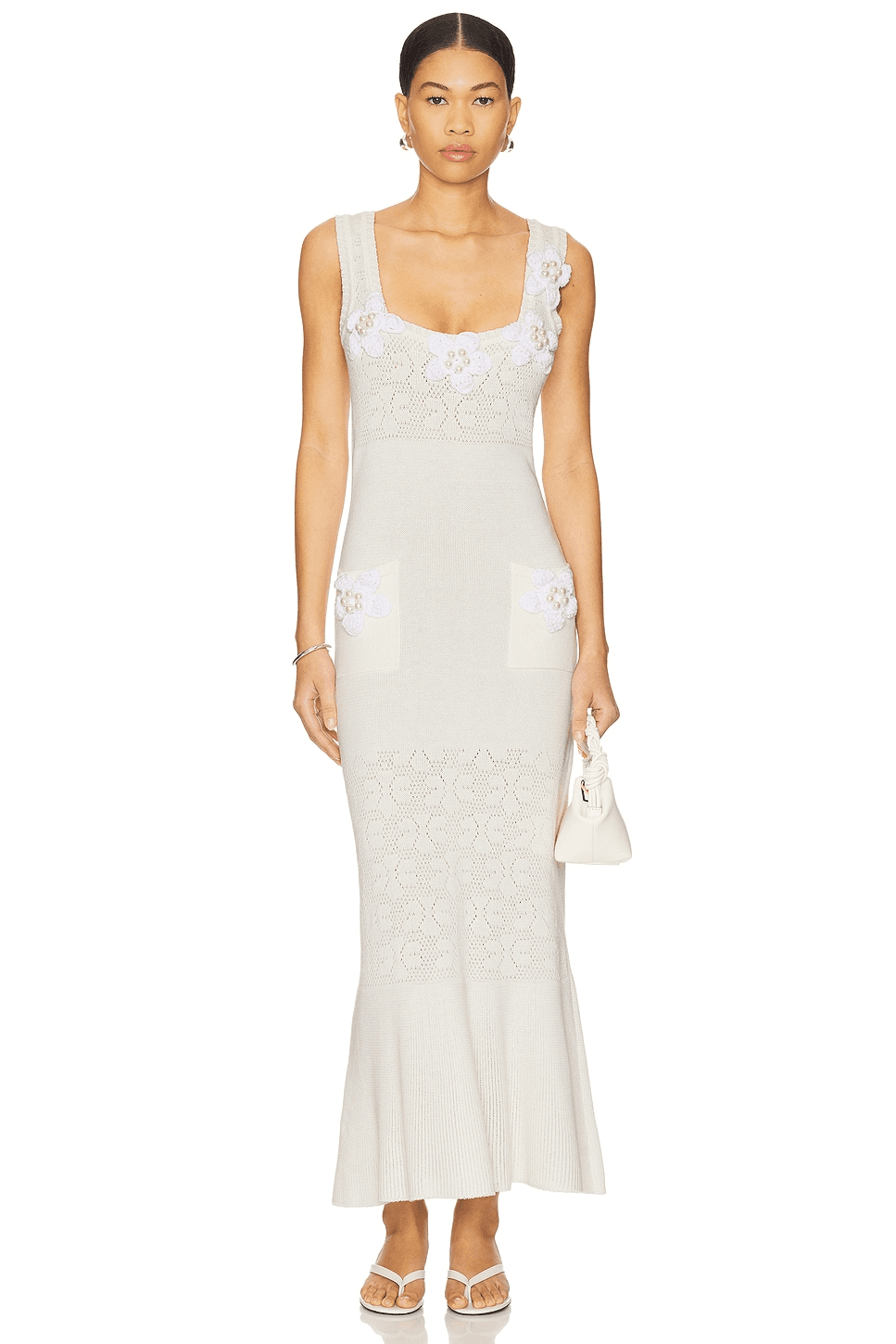 Knit Dress With Handmade Knit Details - Image 1