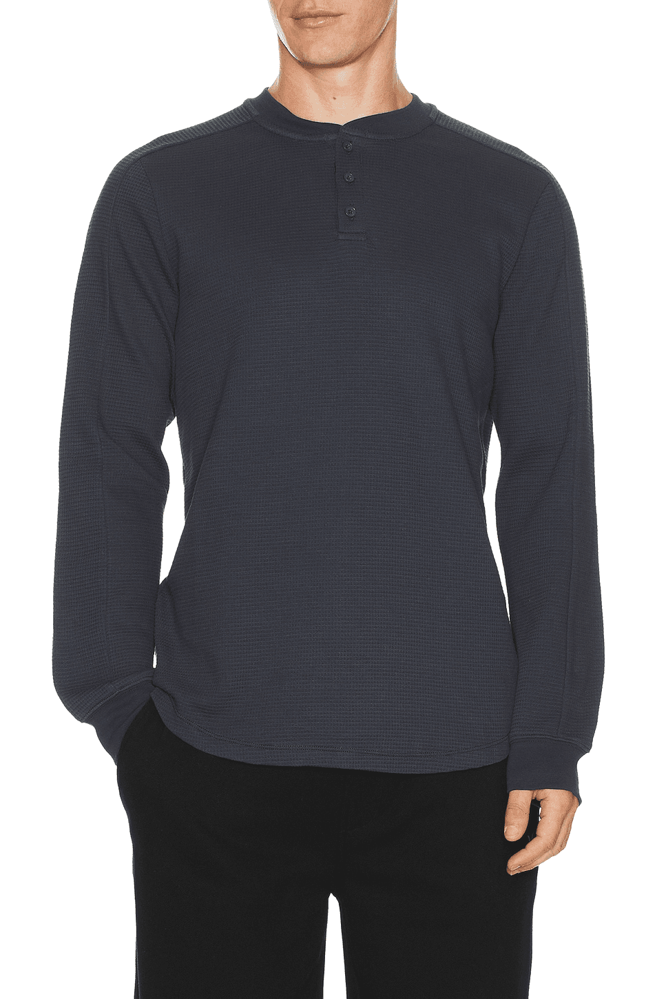 Waffle Thermal Henley - Image 1