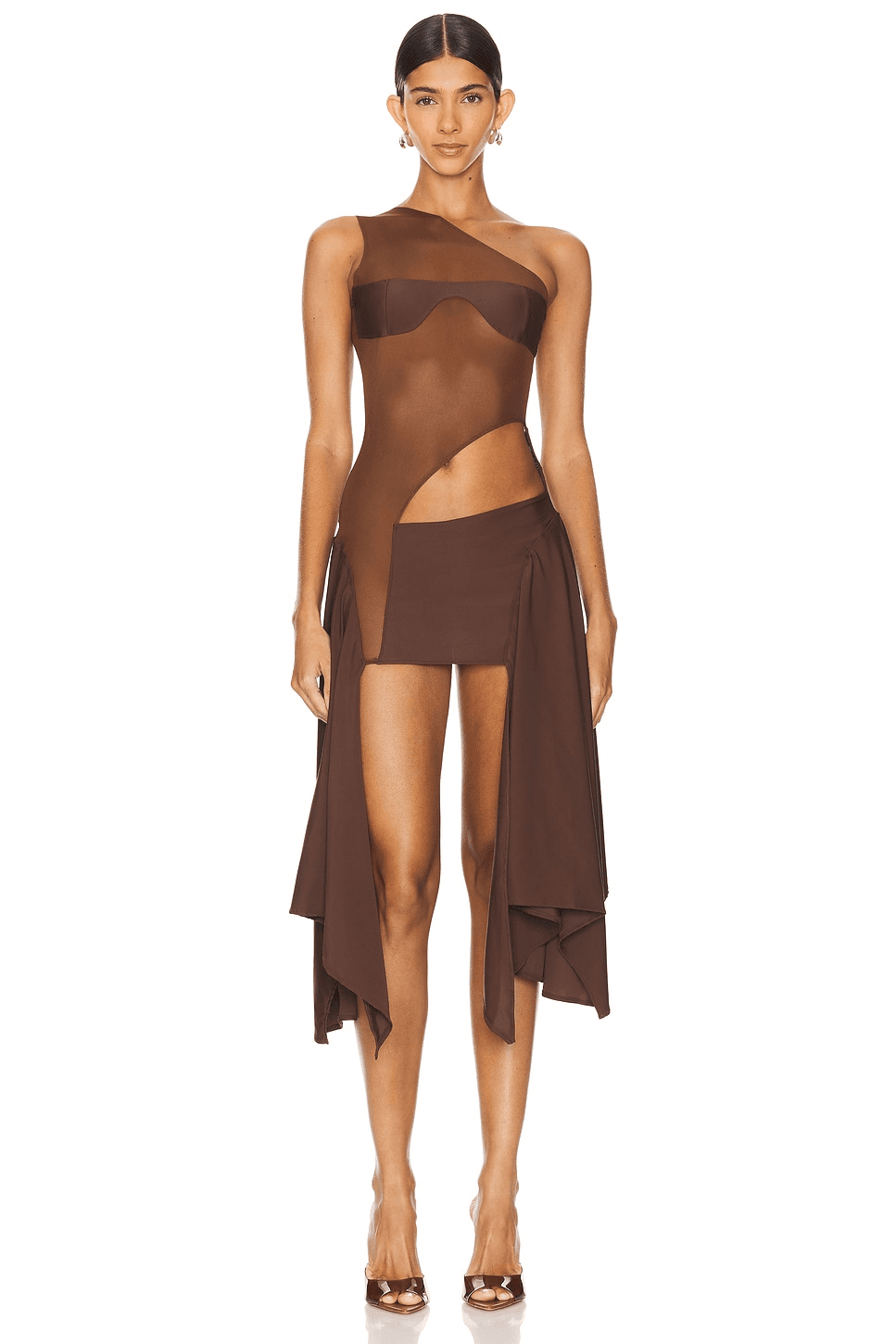 x REVOLVE Tricot Mesh Dress - Image 1