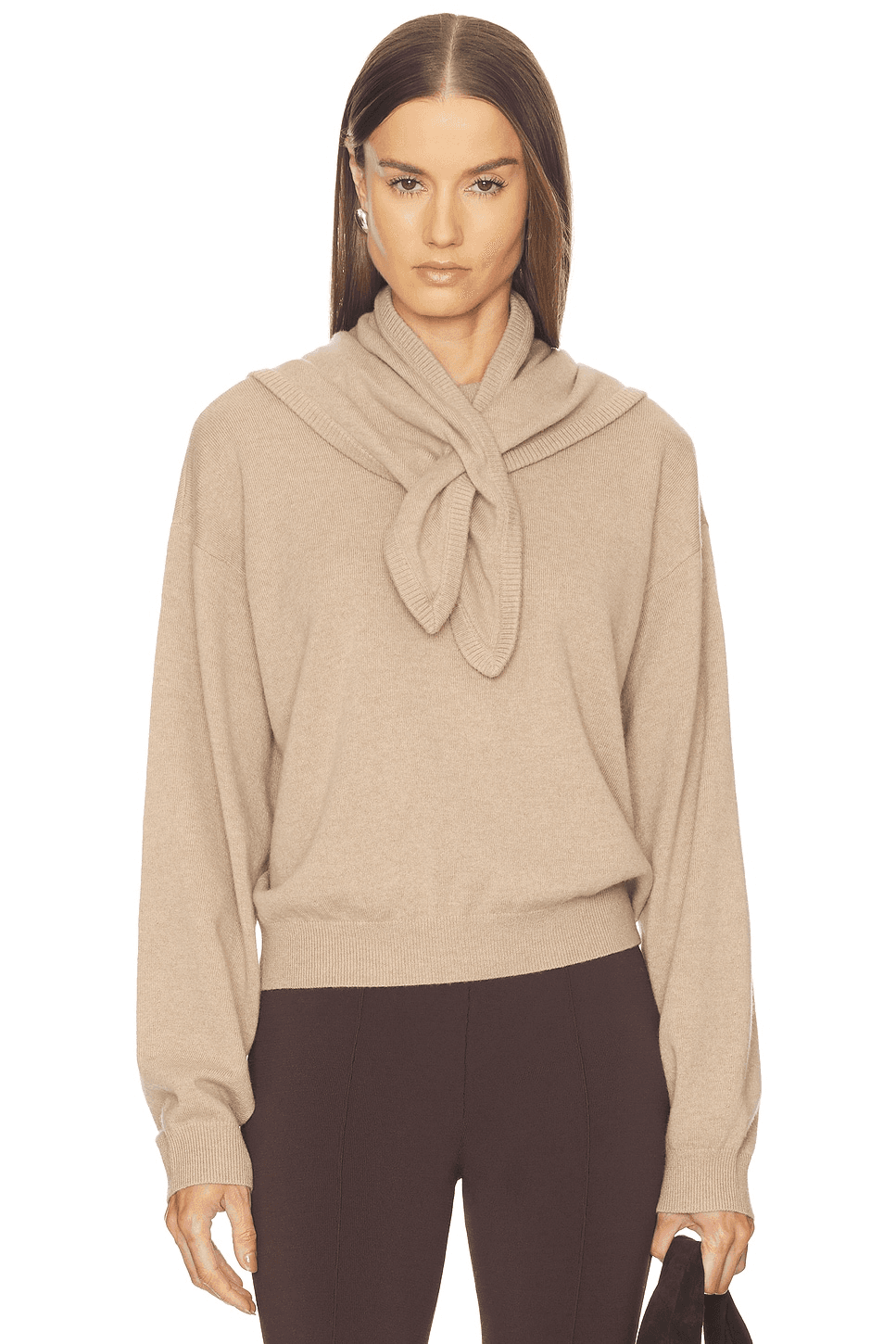 Lue Detachable Kerchief Sweater - Image 1