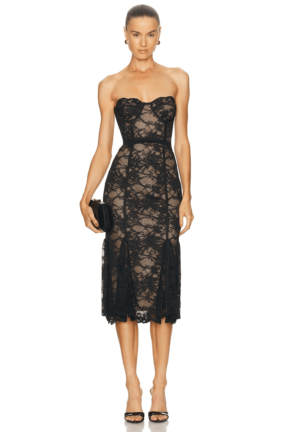 Lucienne Lace Midi Dress - Image 1