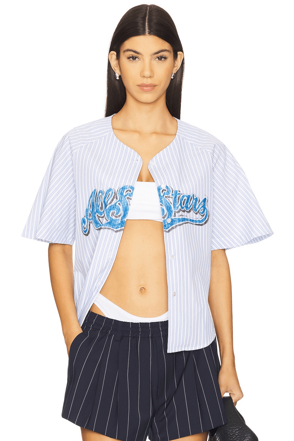 Printed Stripe Shirt - Image 1