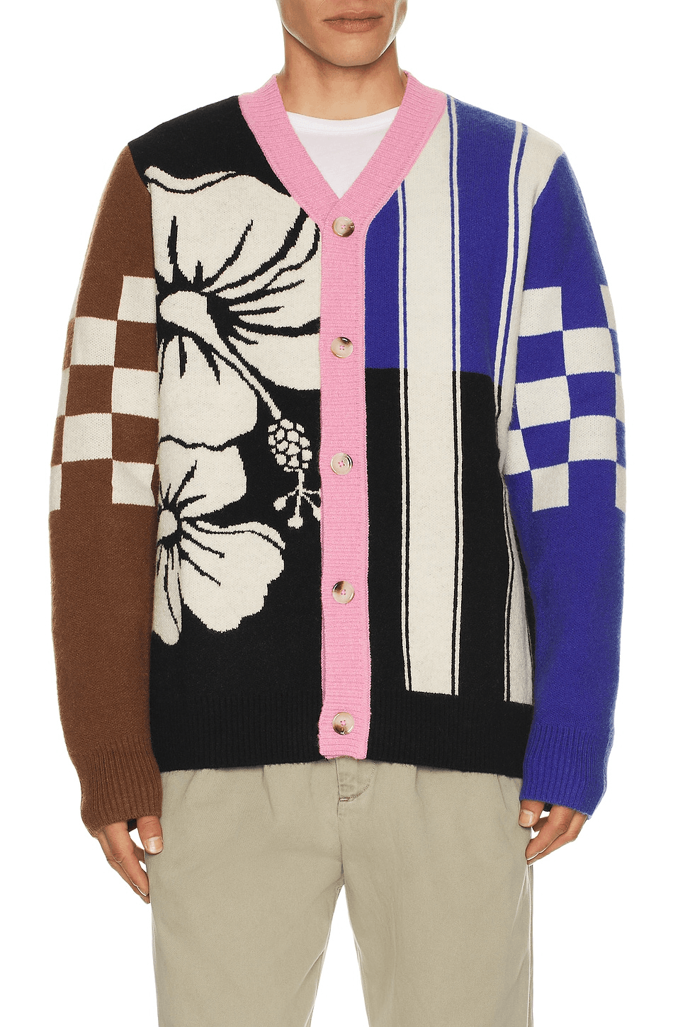 Hibiscus Stripe Cardigan - Image 1
