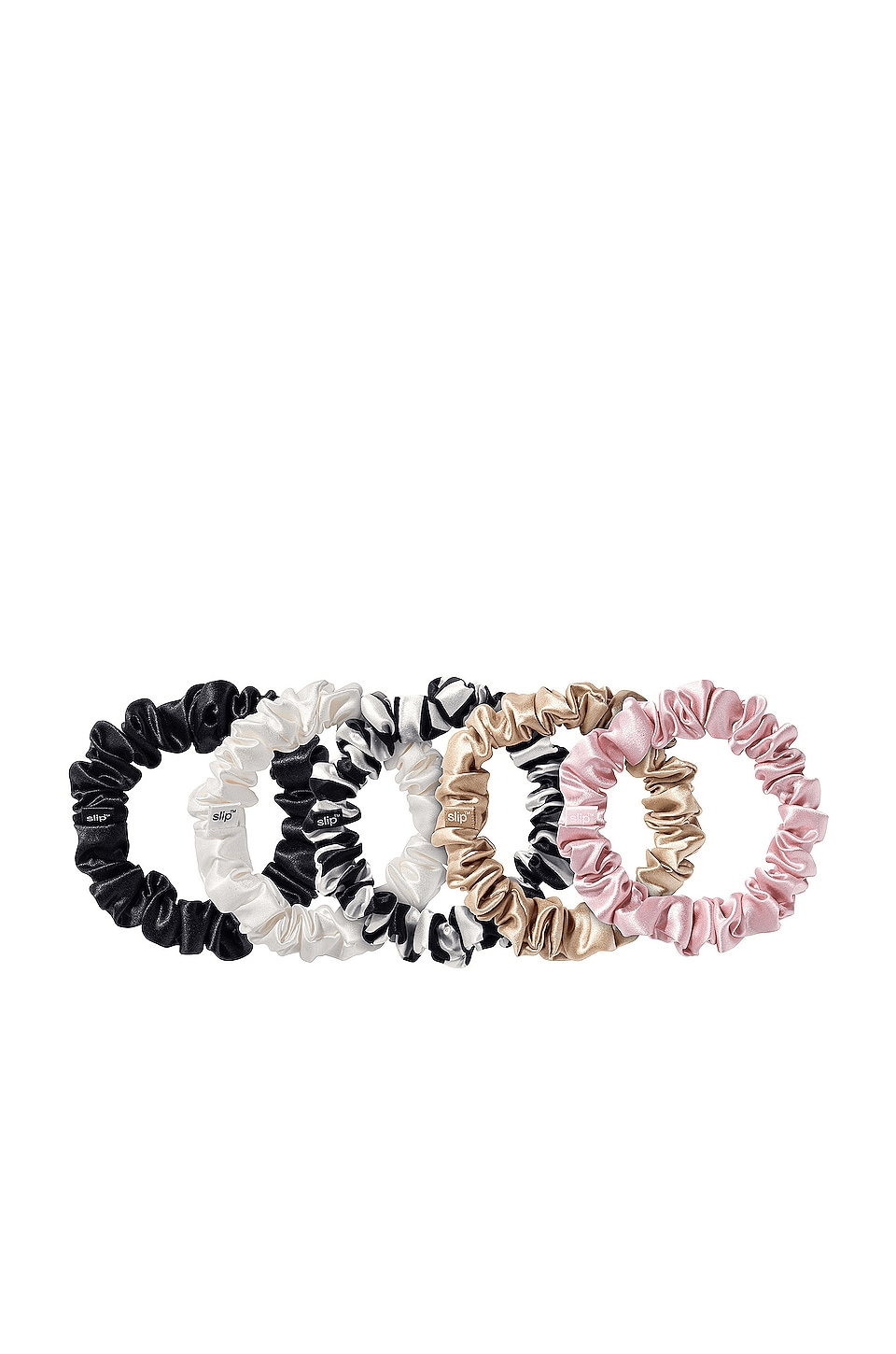 Midi Scrunchies 5 Pack In Multi - Image 1