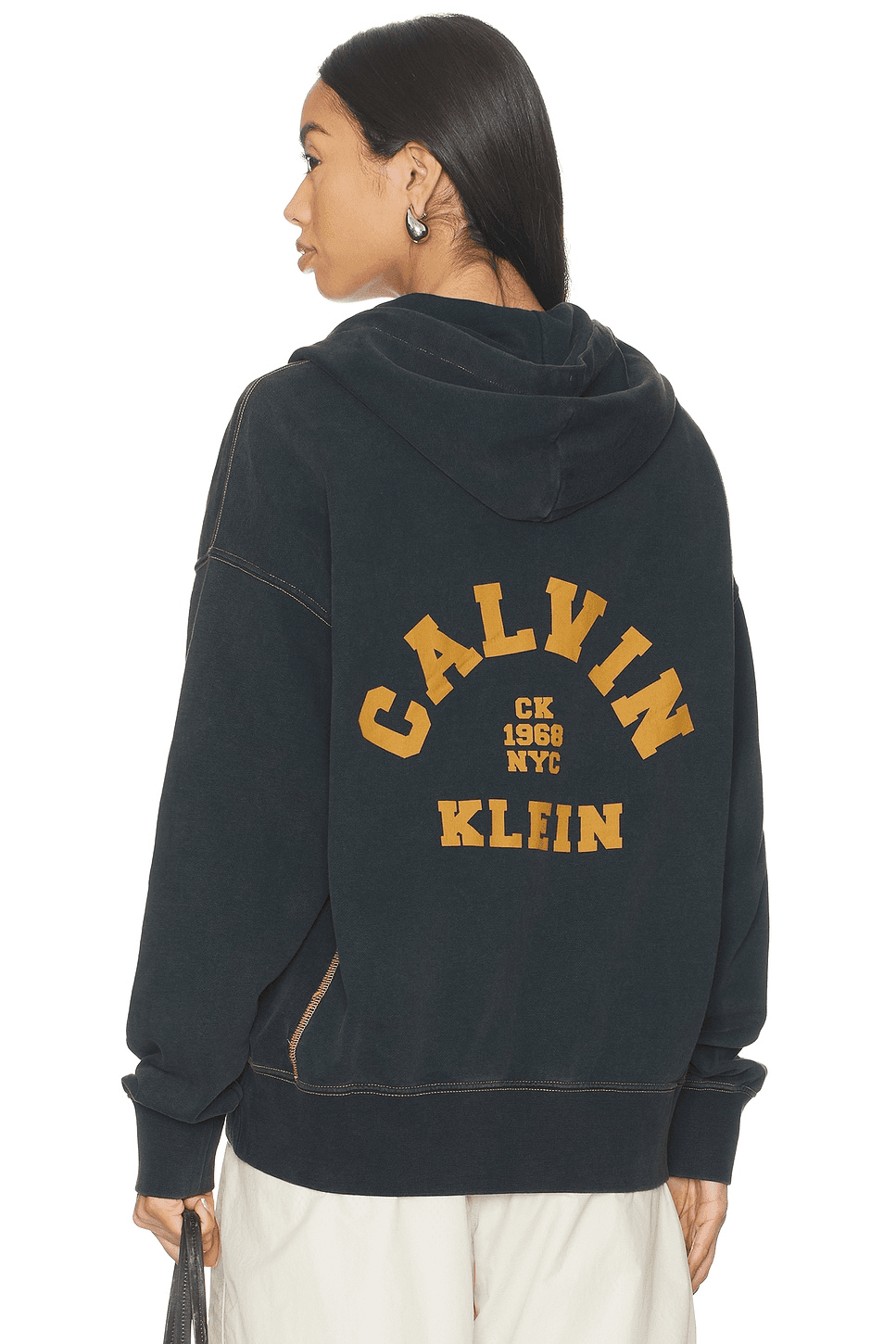 Washed Premium Vintage Logo Zip Hoodie - Image 1