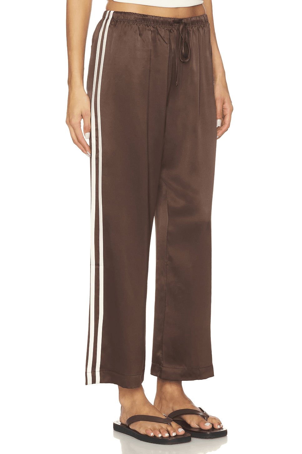 The Silk Stripe Crop Pant - Image 1