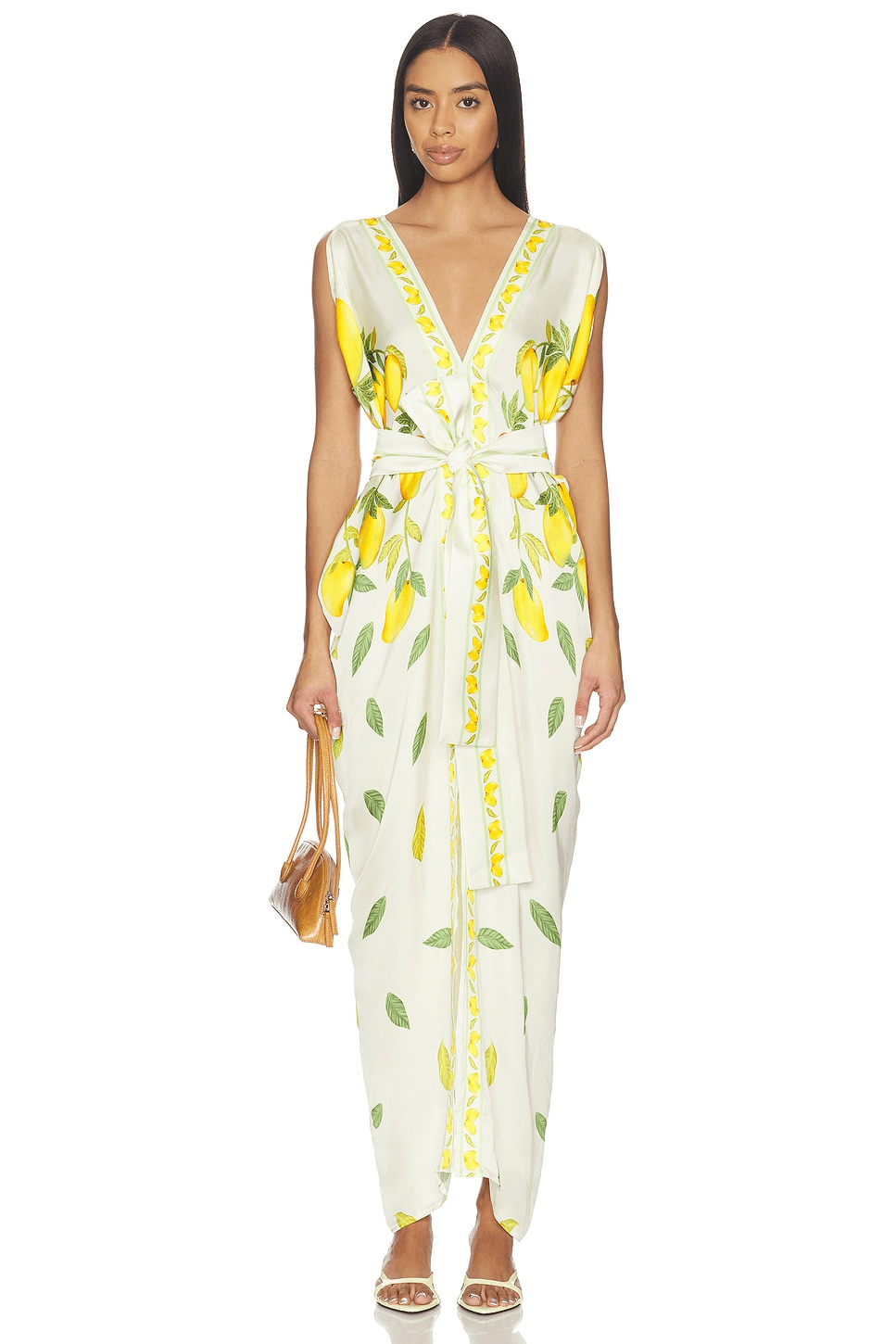 Dripping Alphonso Silk Dress - Image 1