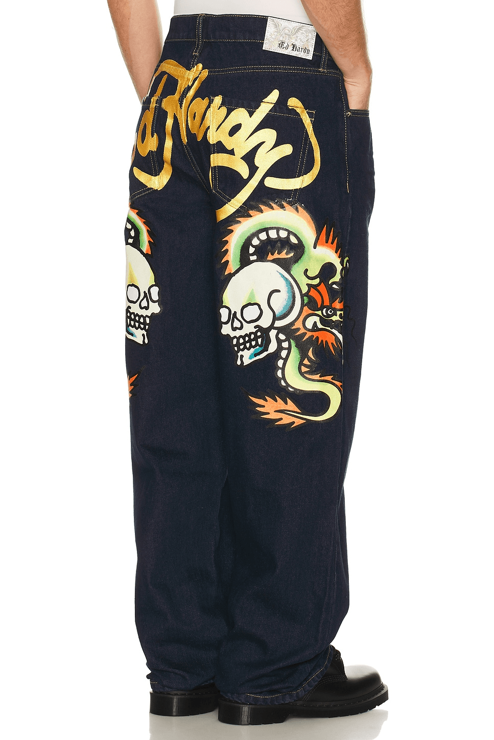 Dragons Selvage Baggy Denim Pants - Image 1