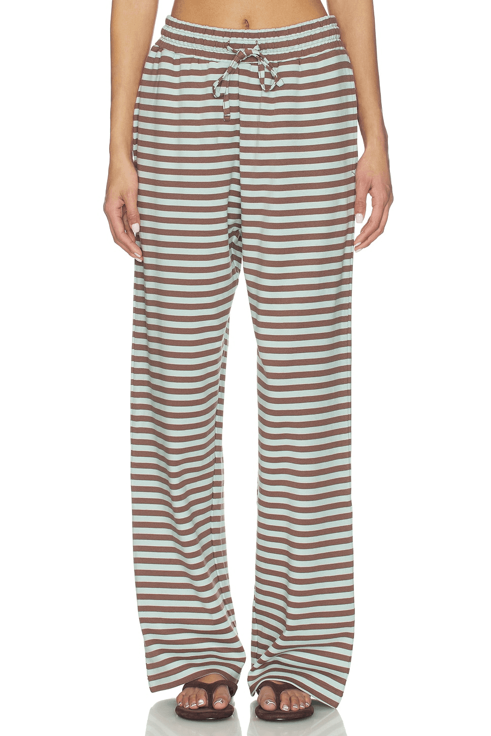 Striped Cotton Pants - Image 1